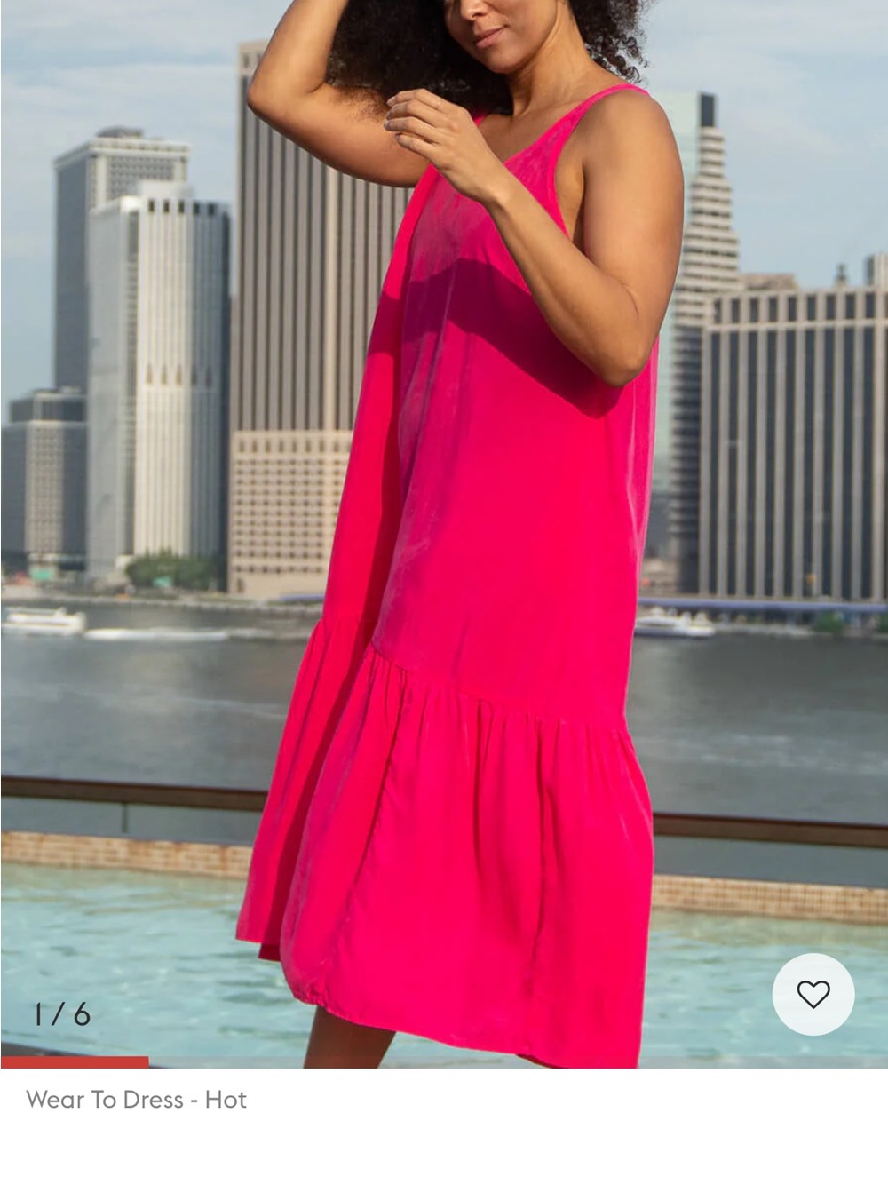 Left On Friday Hot Pink Midi Dress Sport Silk